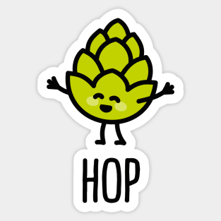 Hop malt BFF hipster couples beer friends men Sticker